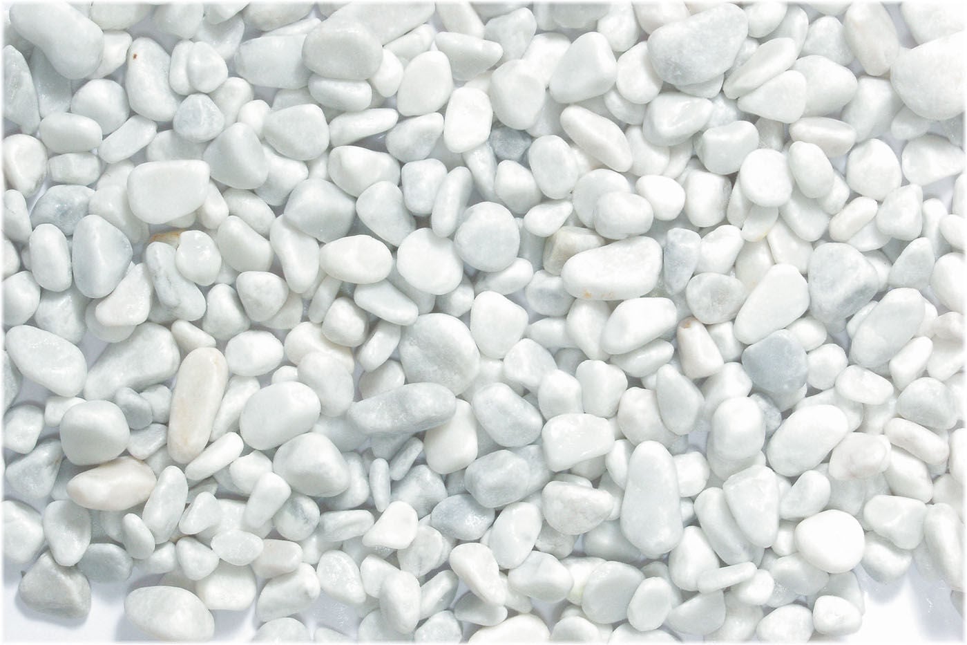 Beeztees Aquariumgrind Carrara Rond - Aquarium inrichting - 1 Kilogram - Wit