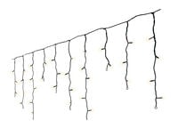 Lumineo Icicle Twinkle Zwart - IJspegelverlichting - 5 meter - 119 - Warm wit