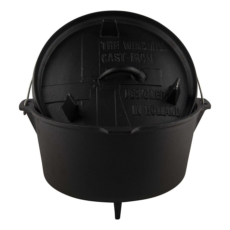 The Windmill Cast Iron Dutch oven 9Q 8,5L - Pan - Zwart - Large