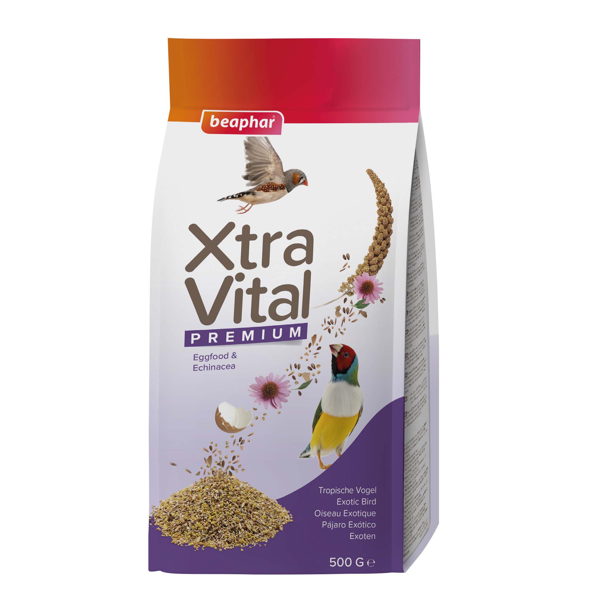 Beaphar Xtra Vital  Tropische Vogel - Vogelvoer - 500 Gram - Volledig voer