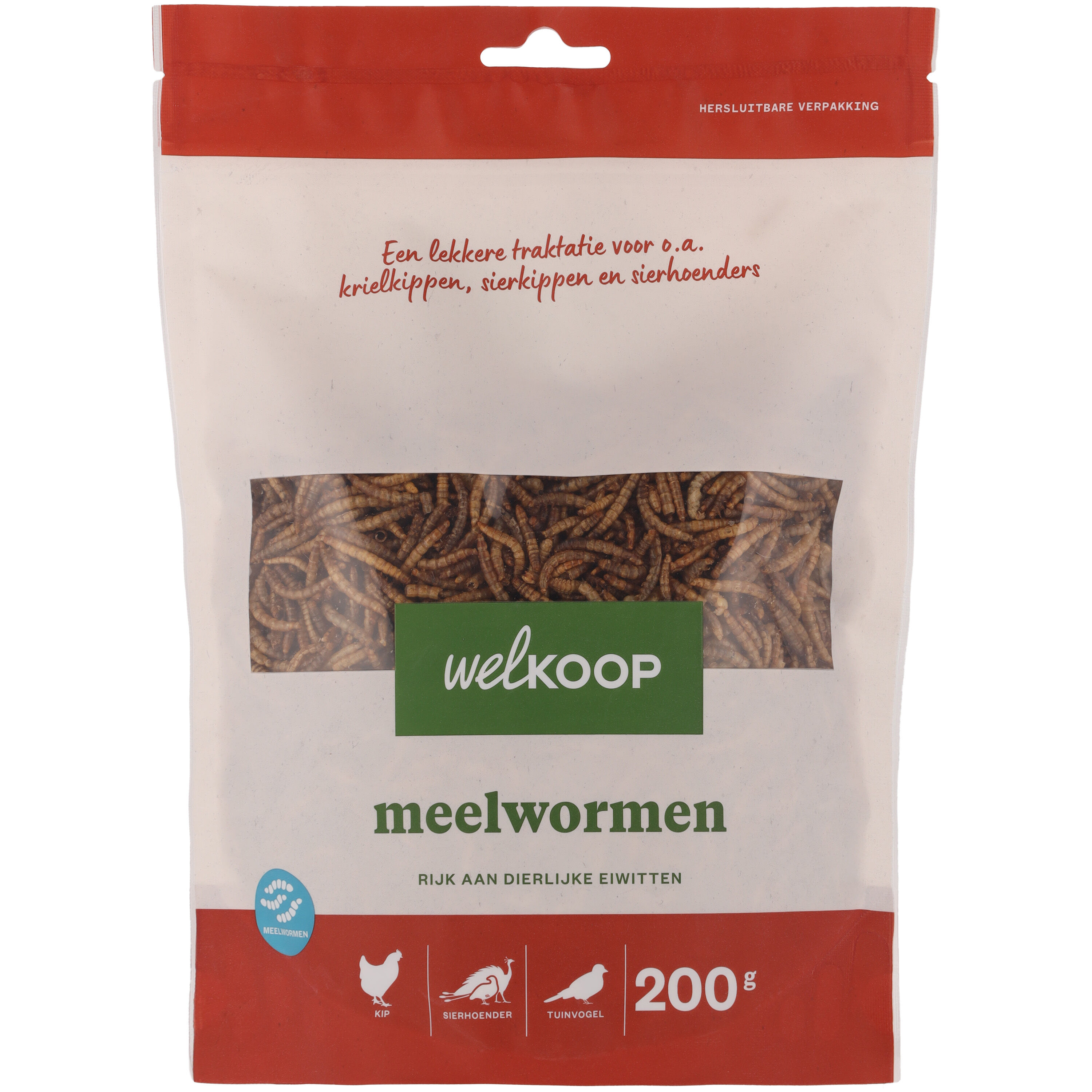 Welkoop Meelwormen - Kippensnack - 200 Gram Welkoop Meelwormen - Kippensnack - 200 Gram