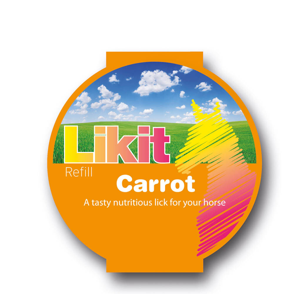 LIKIT Wortel Liksteen - Paardensnoepjes - 250 Gram - Wortel LIKIT Wortel Liksteen - Paardensnoepjes - 250 Gram - Wortel