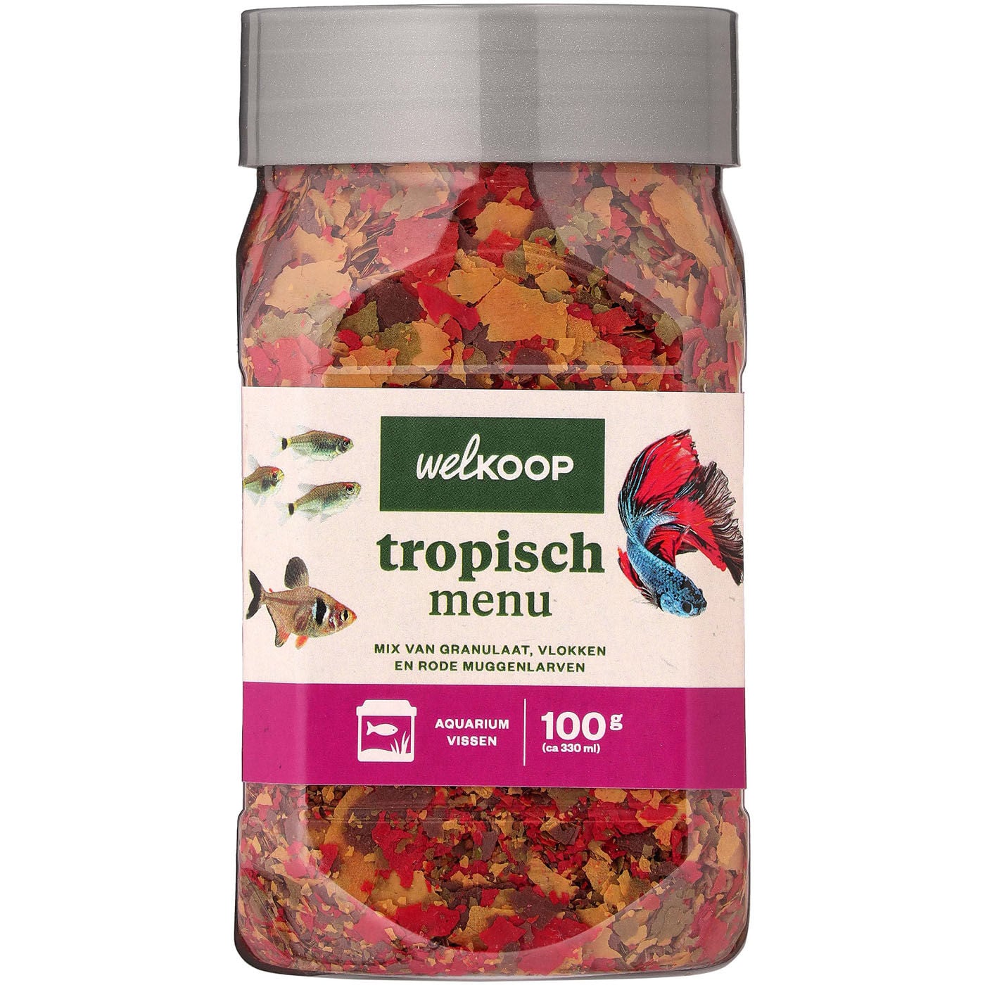 Welkoop Tropisch Menu - Aquariumvissenvoer - 330 Milliliter Welkoop Tropisch Menu - Aquariumvissenvoer - 330 Milliliter