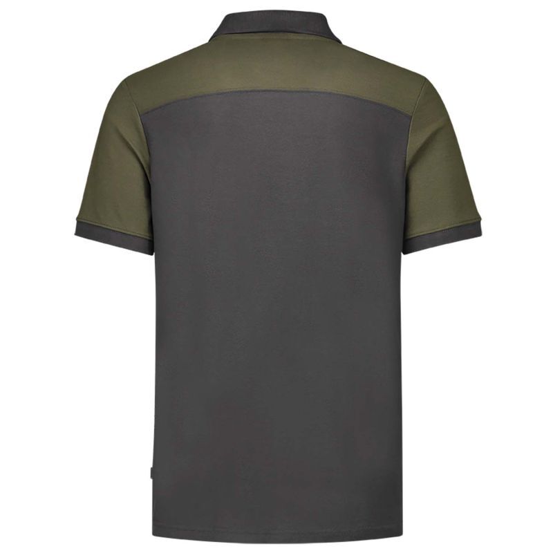 Tricorp Bicolor Naden  - Poloshirt - Donkergrijs Groen - 5XL