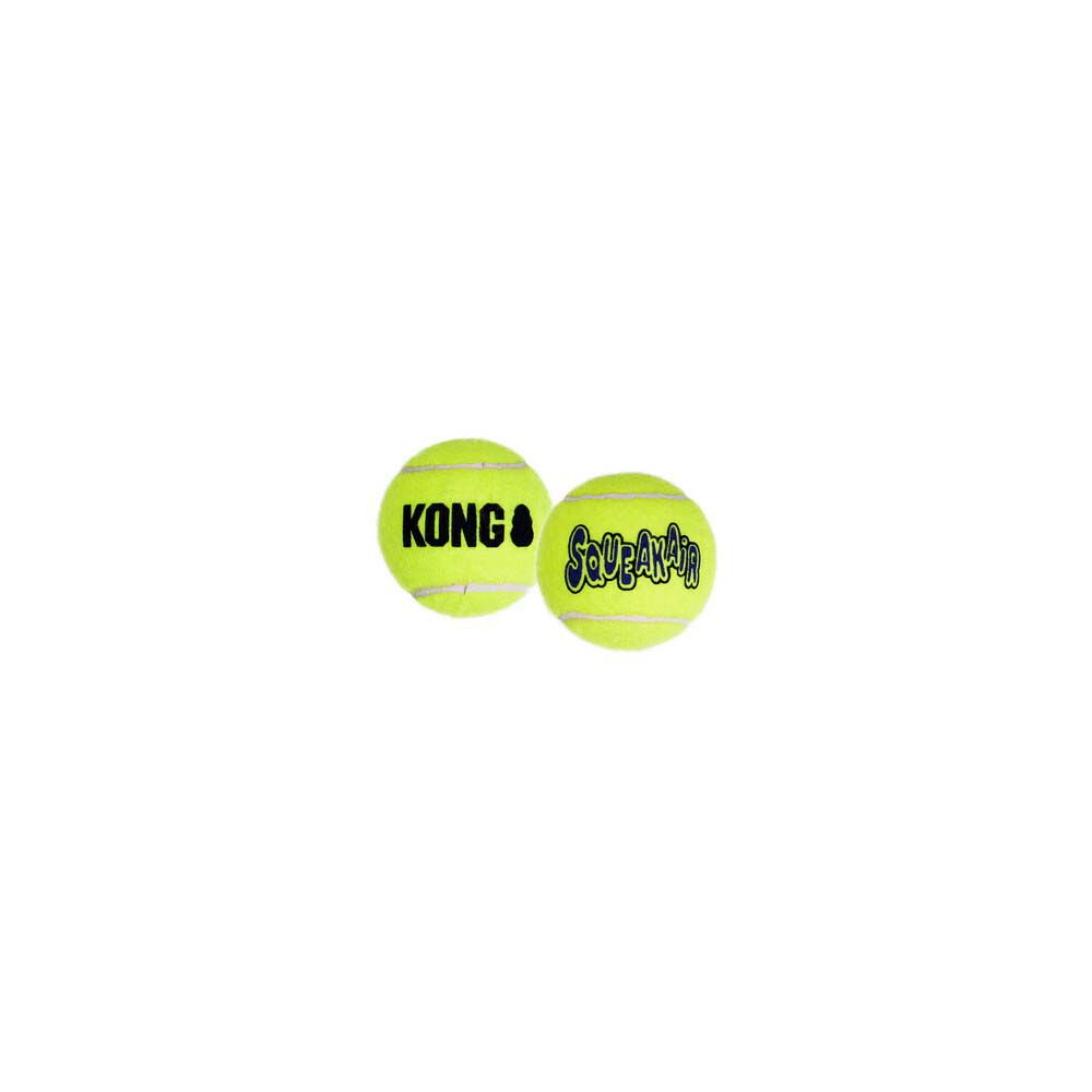 Kong Air Dog Squeaker Tennisbal met piep - Hondenspeelgoed - geel - 20x5x5.5 cm - S Kong Air Dog Squeaker Tennisbal met piep - Hondenspeelgoed - geel - 20x5x5.5 cm - S