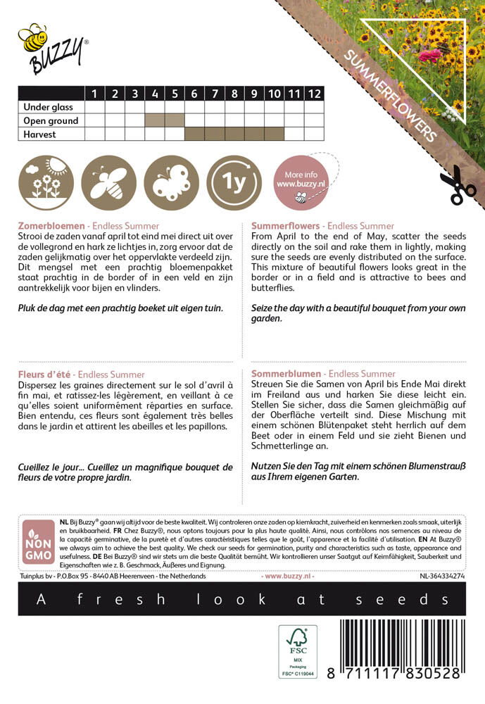 Buzzy Colourful Bouquets Endless Summer - Bloemzaden
