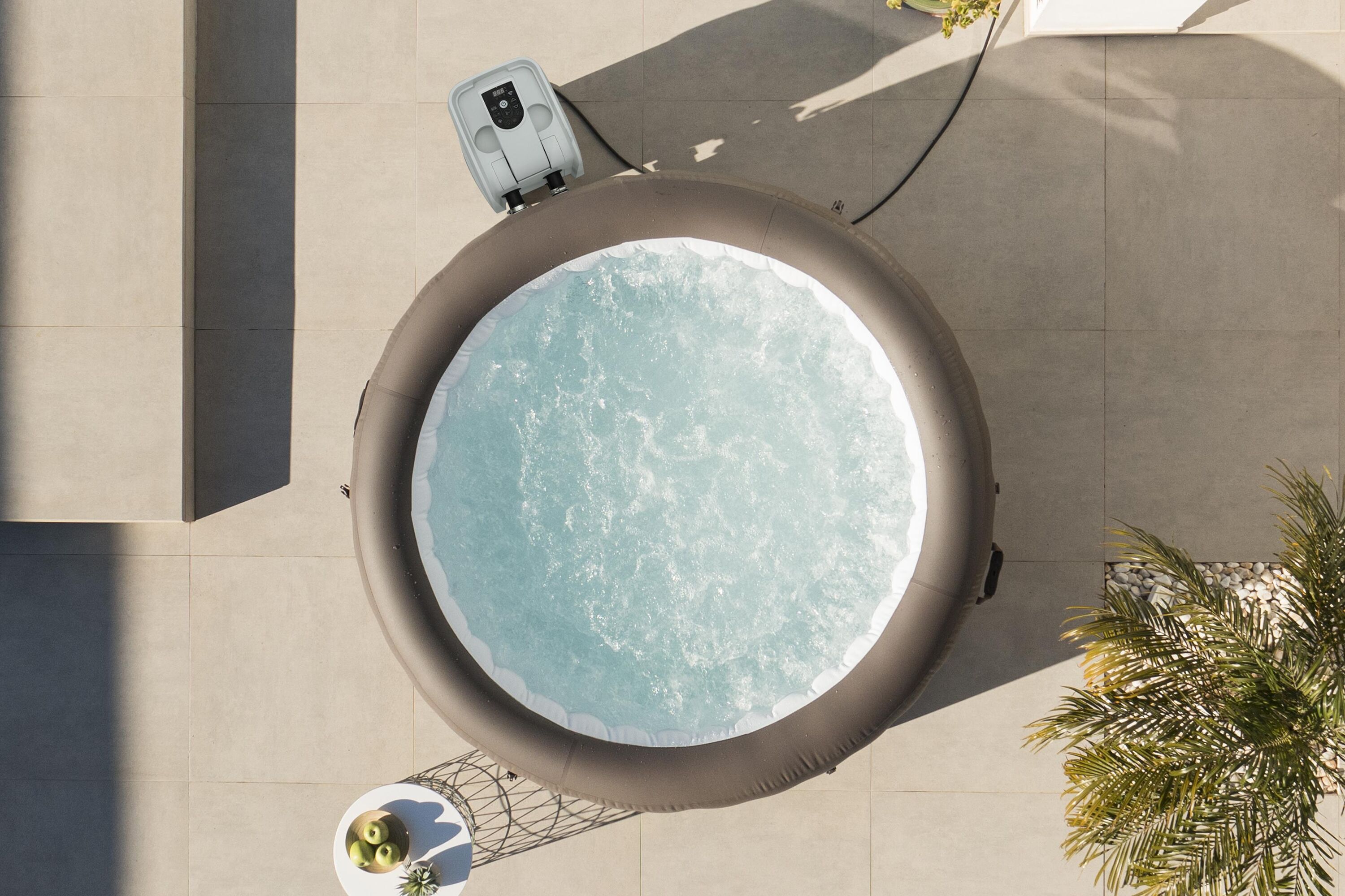 Bestway Lay-Z Spa - Dominica Smart Hydro Spa - Bruin - 55.5x90x73 cm - 196 cm