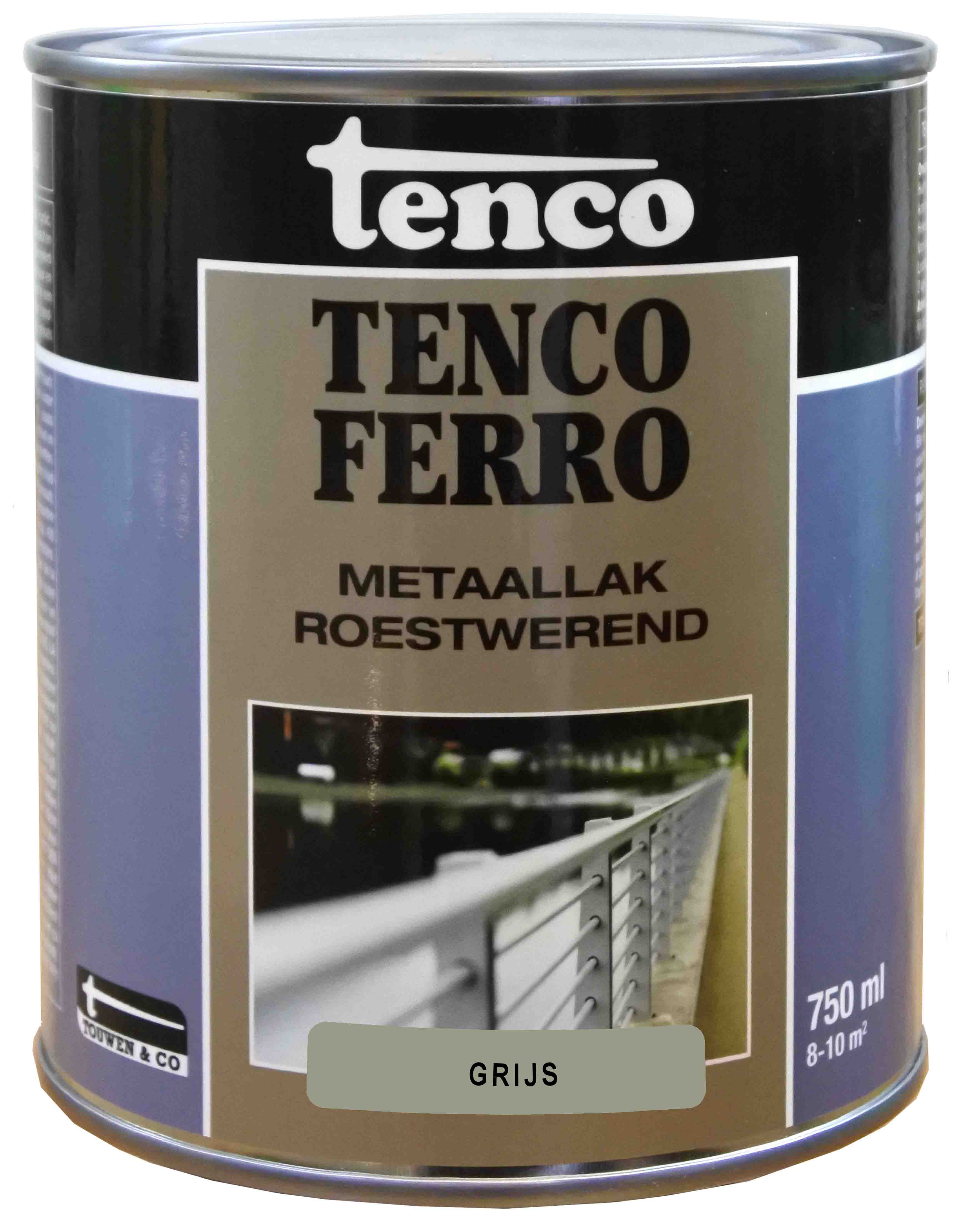 Tenco - Tencoferro 405 - Roestwerende Ijzerverf - 750 Milliliter - Grijs Tenco - Tencoferro 405 - Roestwerende Ijzerverf - 750 Milliliter - Grijs