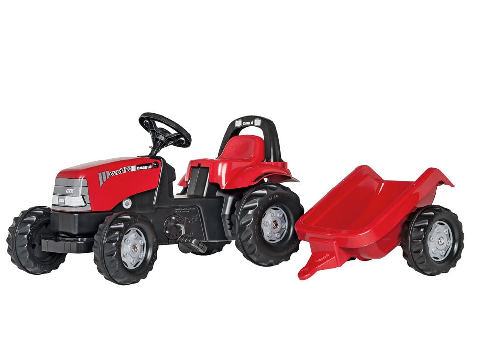 Rolly toys kid Case + aanhanger - Tractoren - Rood