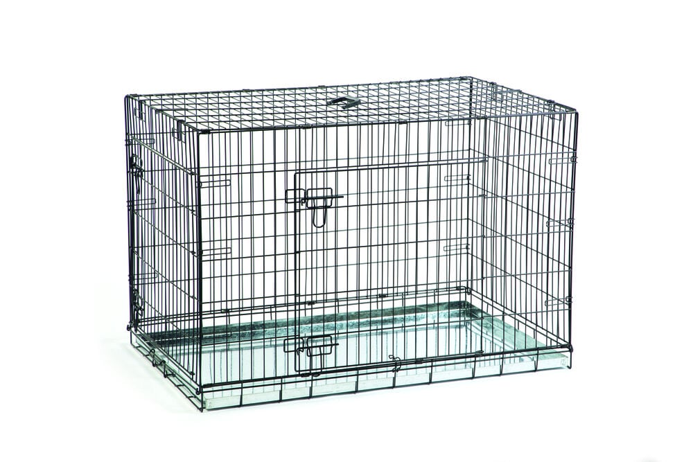 Beeztees 2-deurs - Hondenbench - Zwart - 10x113.5x75 cm - XL