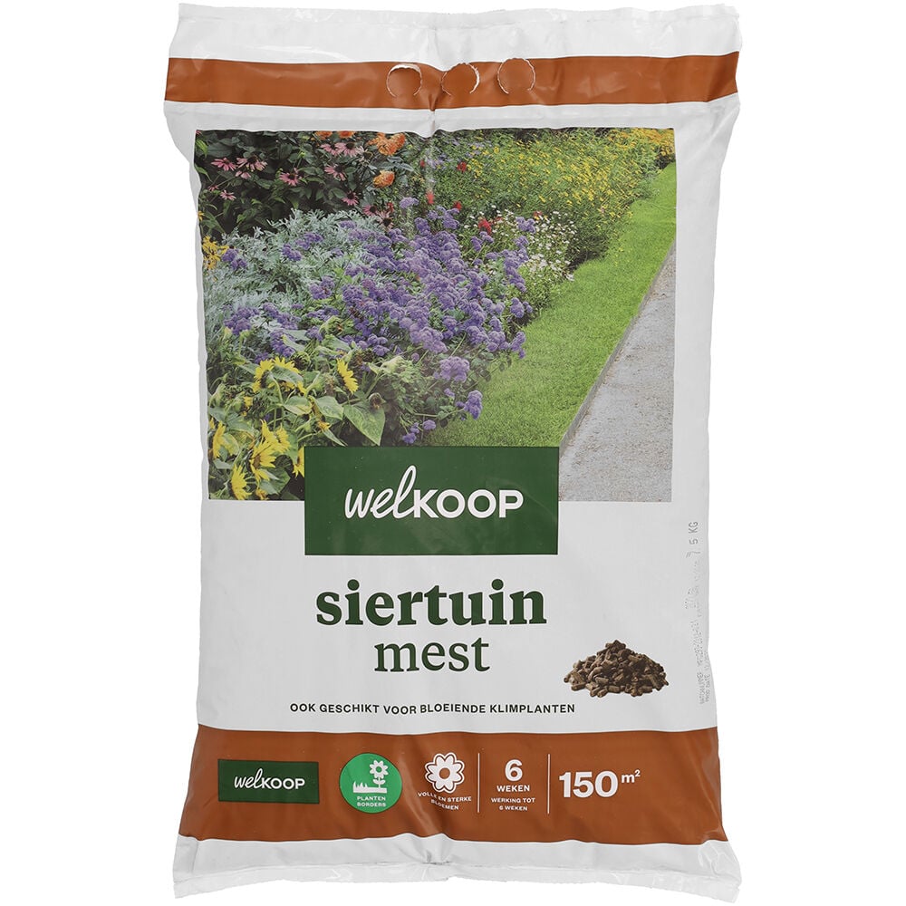 Welkoop - Siertuinmest - 150 m2 - 7.5 Kilogram Welkoop - Siertuinmest - 150 m2 - 7.5 Kilogram