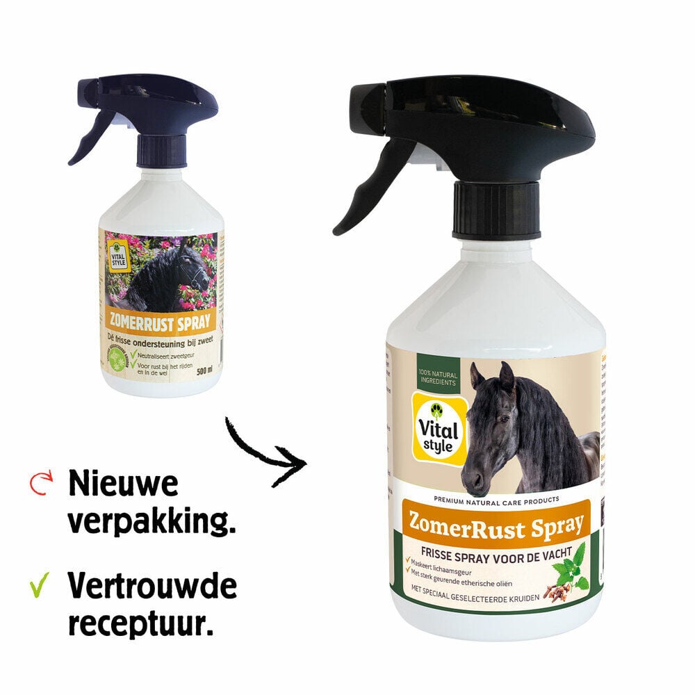 VITALstyle ZomerRust Spray - Vachtverzorging Paard - 500 Milliliter