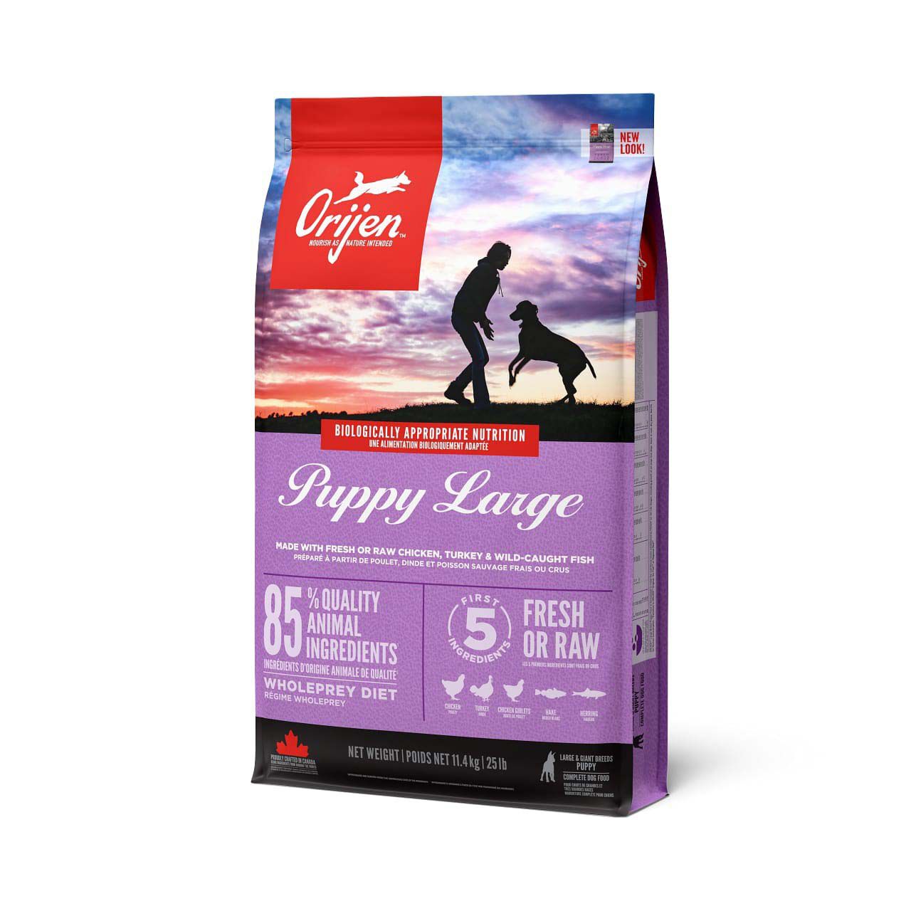 Orijen Puppy Large Breed Whole Prey - Hondenvoer - 11.4 Kilogram - kip