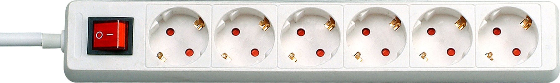 Kopp 6-Voudig 1,4 meter 3x1.5mm2 - Snoercentrale - 16 - wit - 1.4 cm