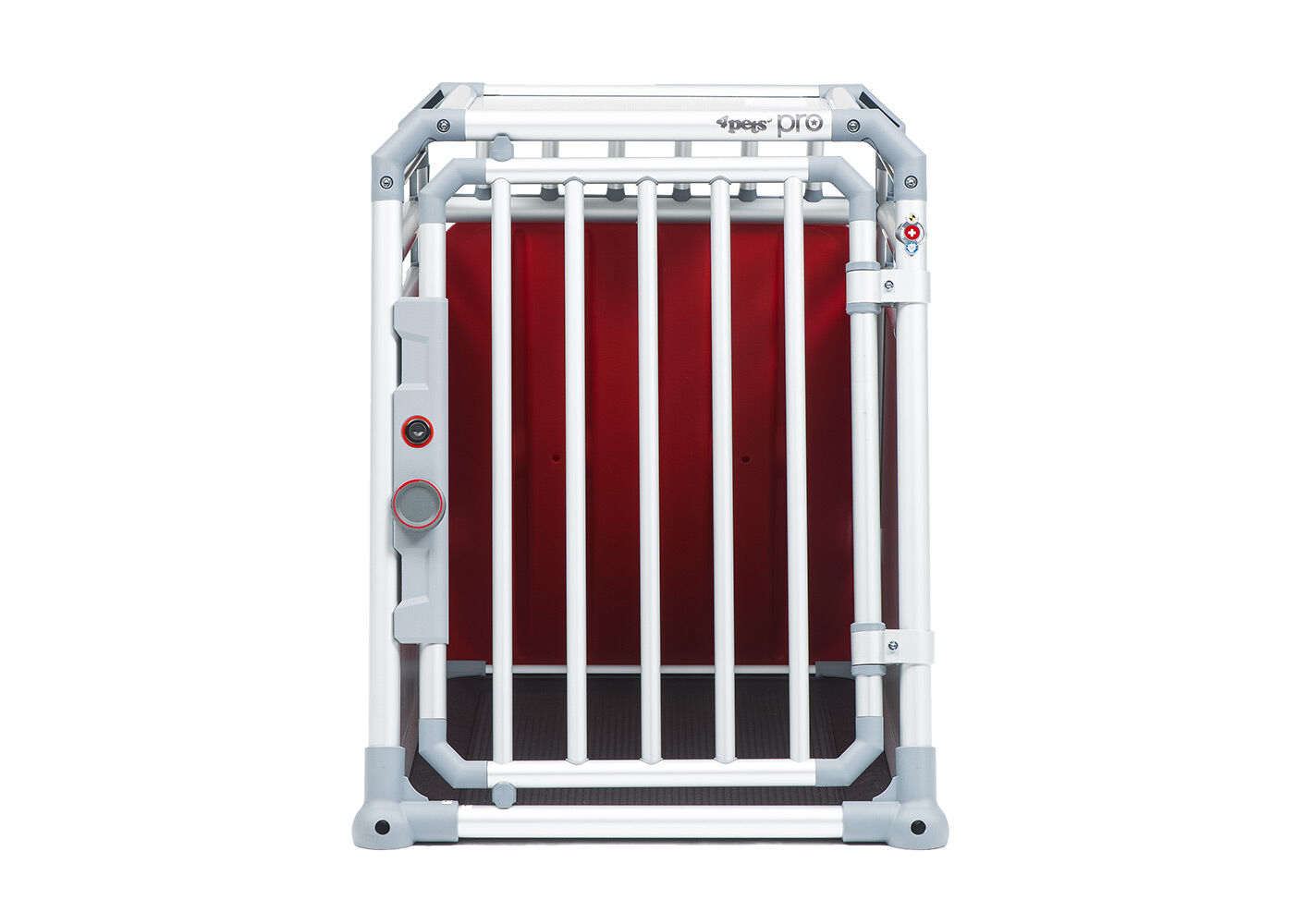 4Pets Pro 2 -  Autobench Hond - chroom - 66x54.5x83.5 cm - M