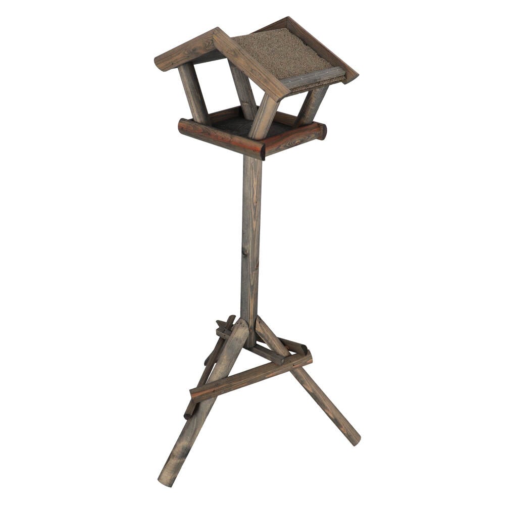 Best for Birds Merel - Voederhuis op paal - Grijs