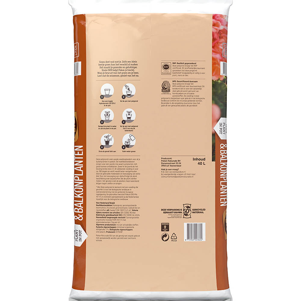 Pokon Bio Terras & balkon potgrond - Potgrond - 40 Liter