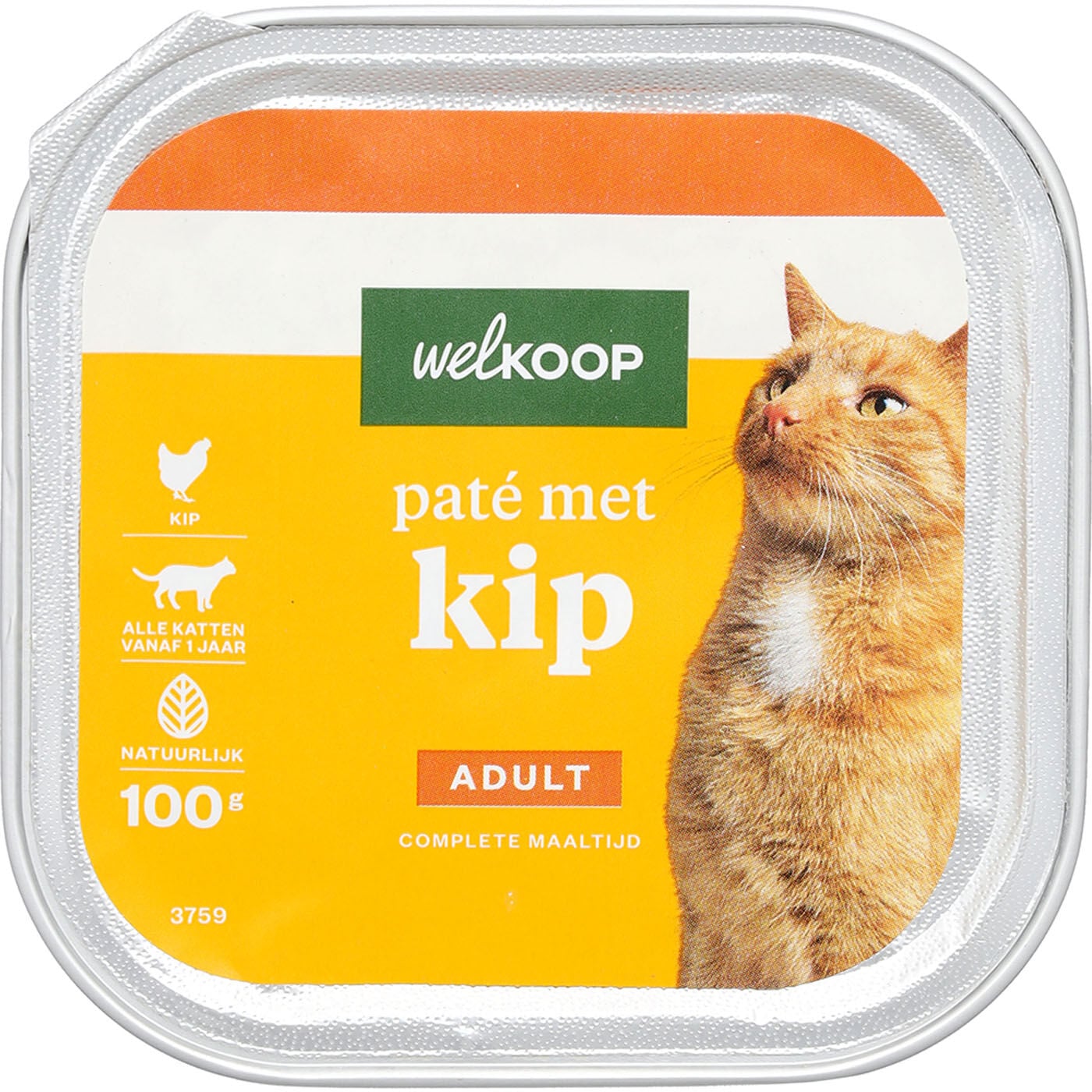 Welkoop Pate - Kattenvoer - 100 Gram - kip Welkoop Pate - Kattenvoer - 100 Gram - kip