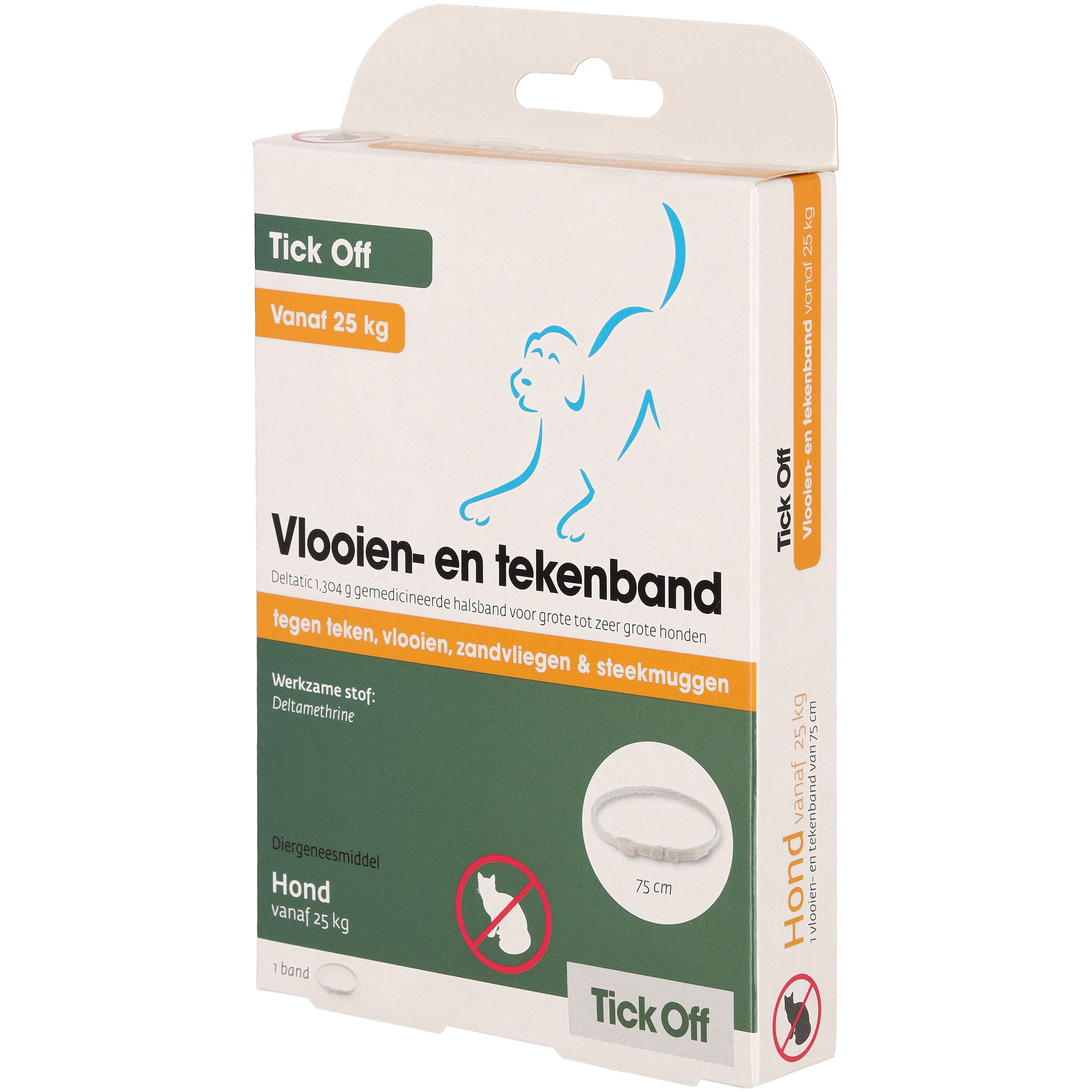 Tick off - Anti Vlooien en Tekenband Hond - M/L