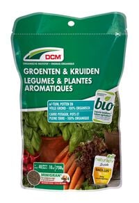 DCM Bio Meststof Groenten & Kruiden - Moestuinmeststof - 10 m2 - 750 Gram