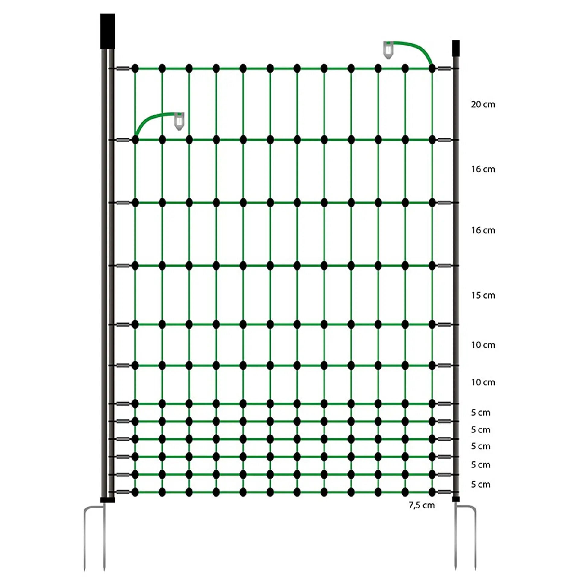 Gallagher Euro Netz - Toegangspoort - 12 cm - 12 cm