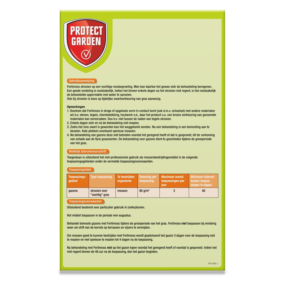 Protect Garden Mos Fertimoss - Tegen mos - 2.8 Kilogram