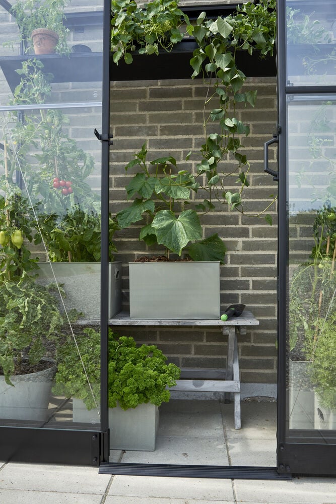 Halls Greenhouses QUBE LT 26 - Fundering - Zwart