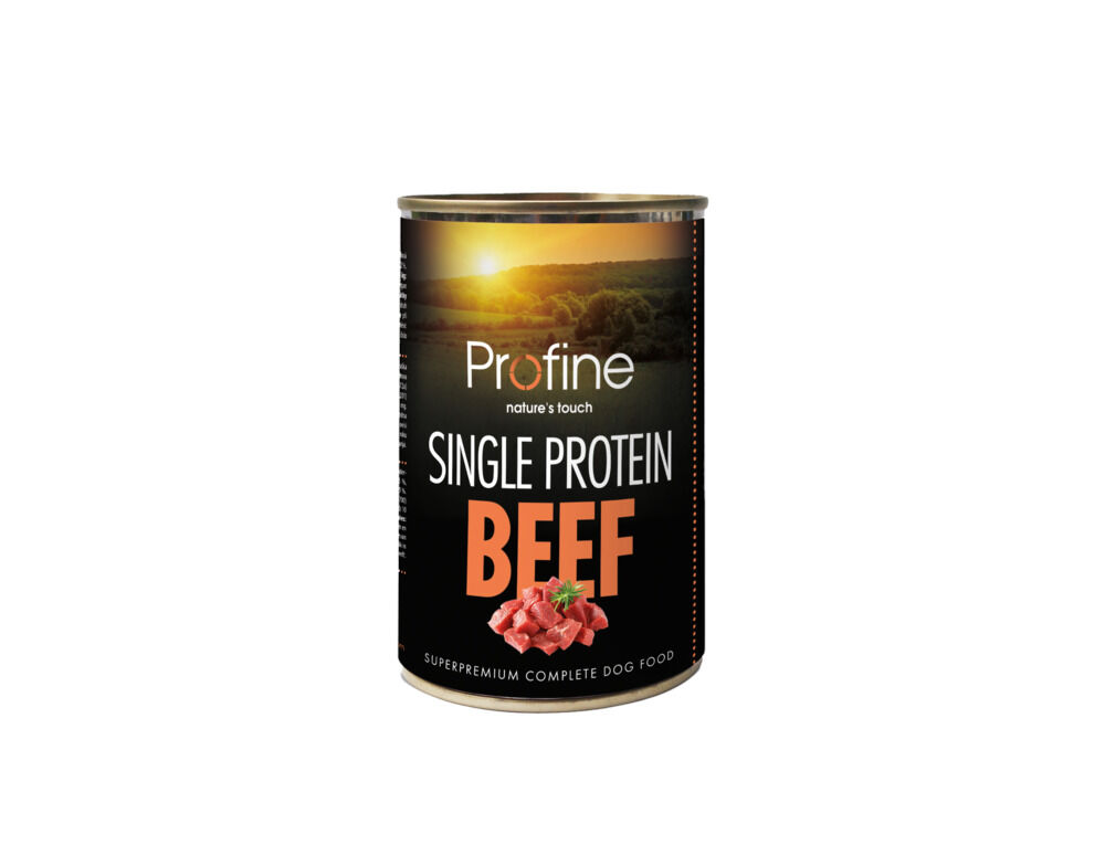Profine Single Protein - Hondenvoer - 400 Gram - rund Profine Single Protein - Hondenvoer - 400 Gram - rund