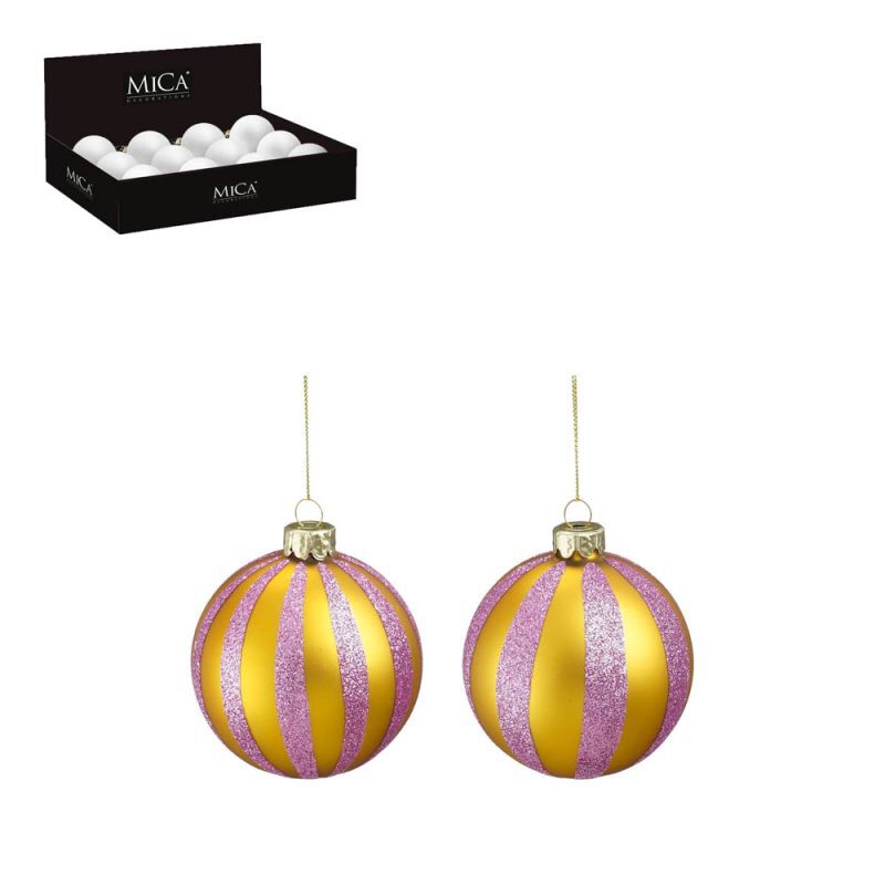 Mica Decorations - Kerstballen - Goud Mica Decorations - Kerstballen - Goud