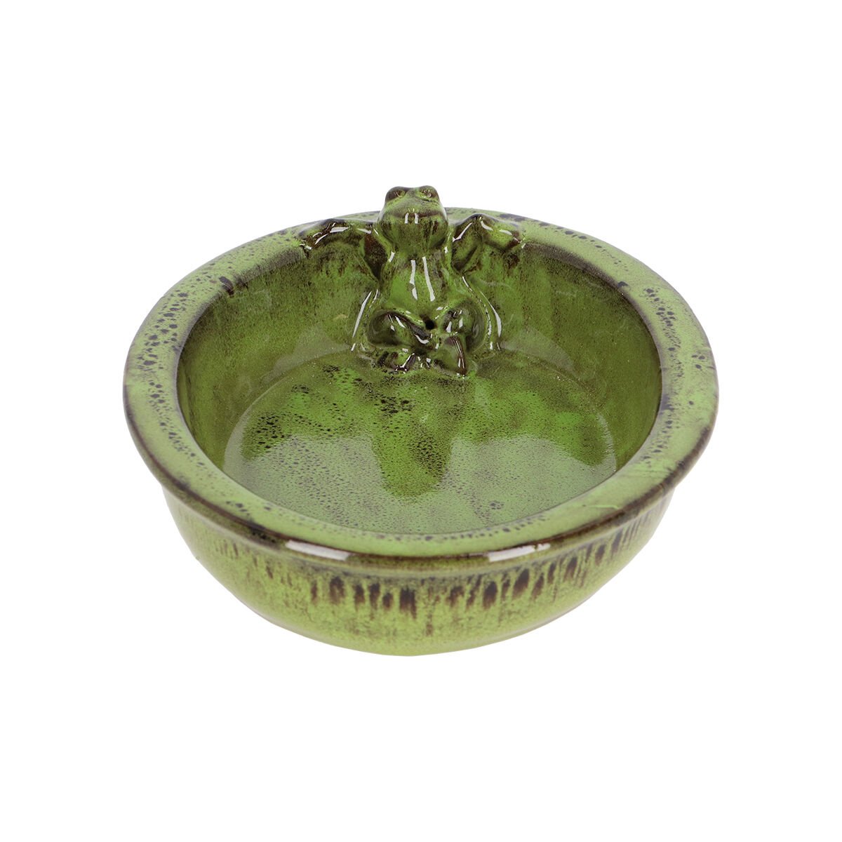 Kikker Waterschaal - Ovaal - Tuinvogels - Groen - 8.3x25.3x37 cm