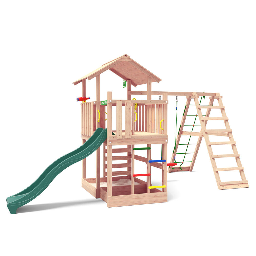 Jungle Gym Stavang Douglas - Speeltoestel - Donker groen - Douglas hout Jungle Gym Stavang Douglas - Speeltoestel - Donker groen - Douglas hout