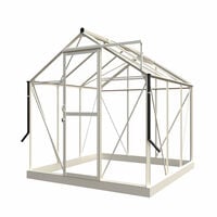 Royal Well Mary I - Tuinkas - Wit - 241x212x222 cm - Veiligheidsglas