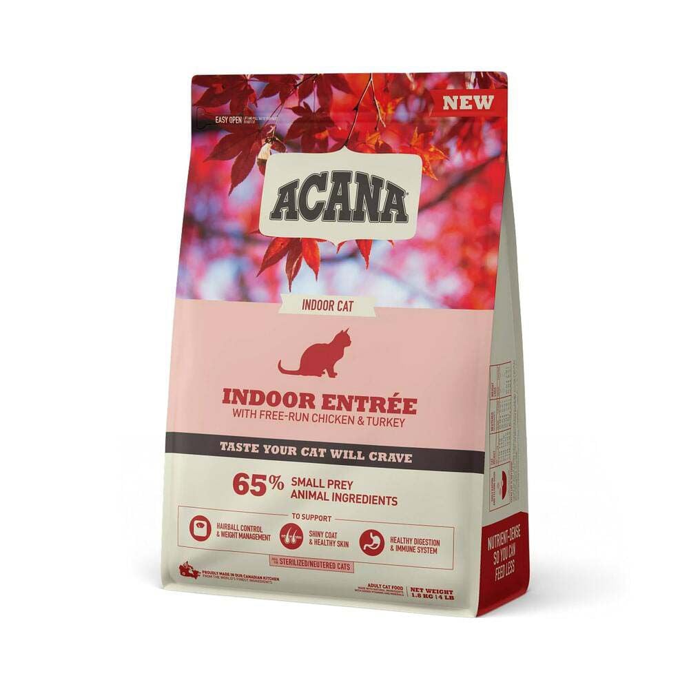 Acana Indoor Entrée Cat - Kattenvoer - 1.8 Kilogram - kalkoen, kip