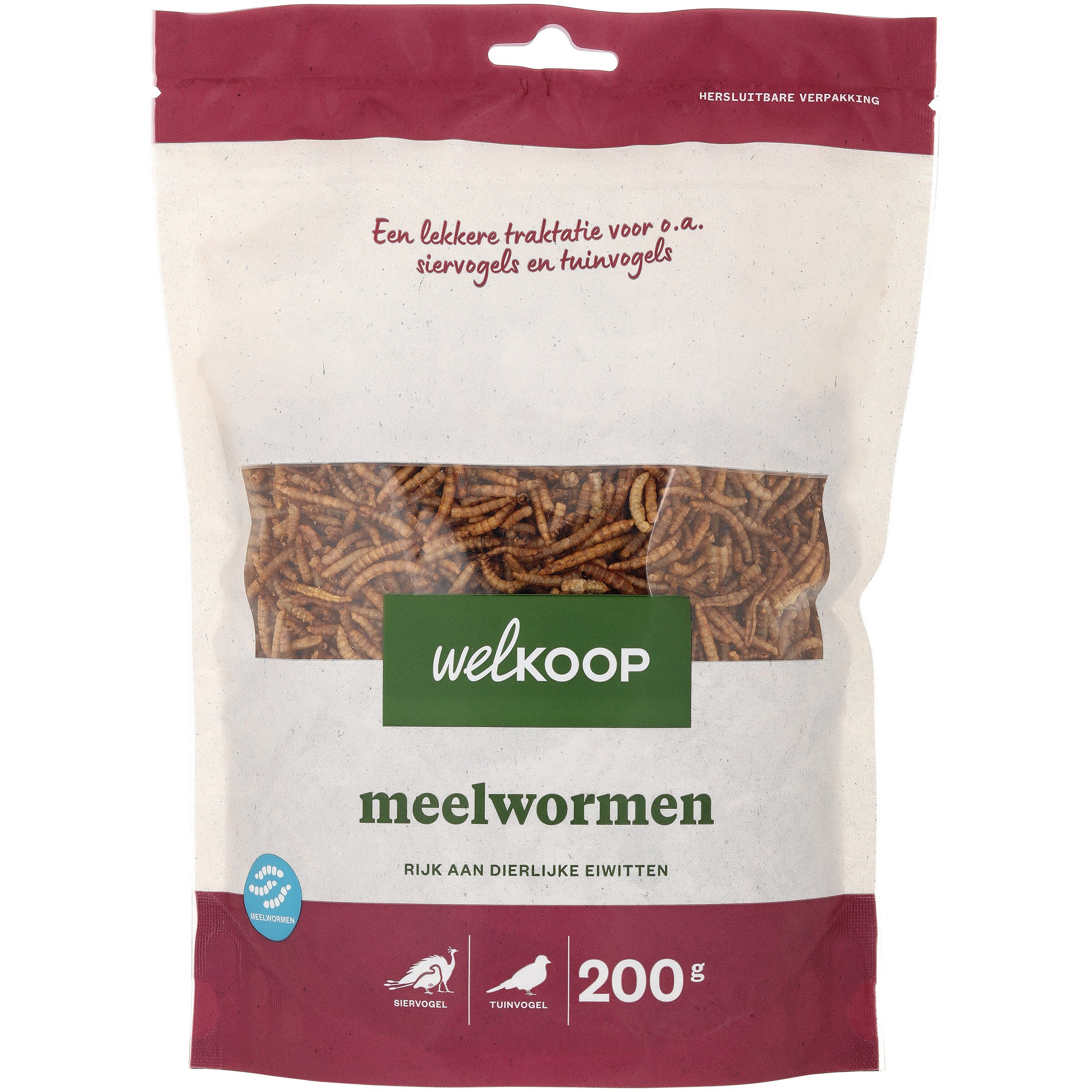 Welkoop Meelwormen - Pluimveesnack - 200 Gram Welkoop Meelwormen - Pluimveesnack - 200 Gram