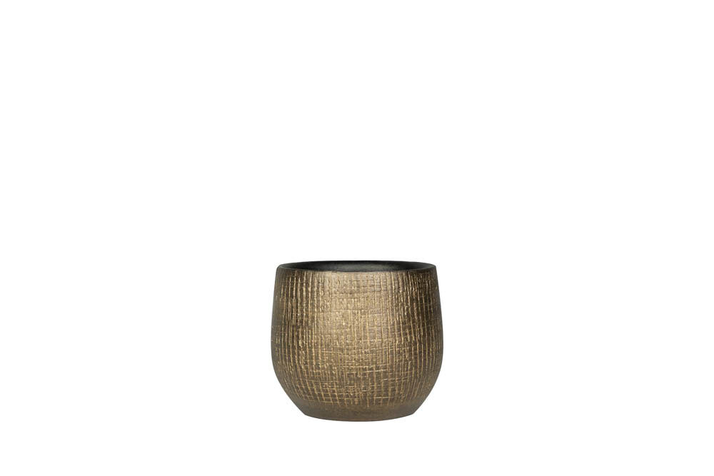 TS COLLECTION Ryan - Bloempot - Goud - 18 cm TS COLLECTION Ryan - Bloempot - Goud - 18 cm
