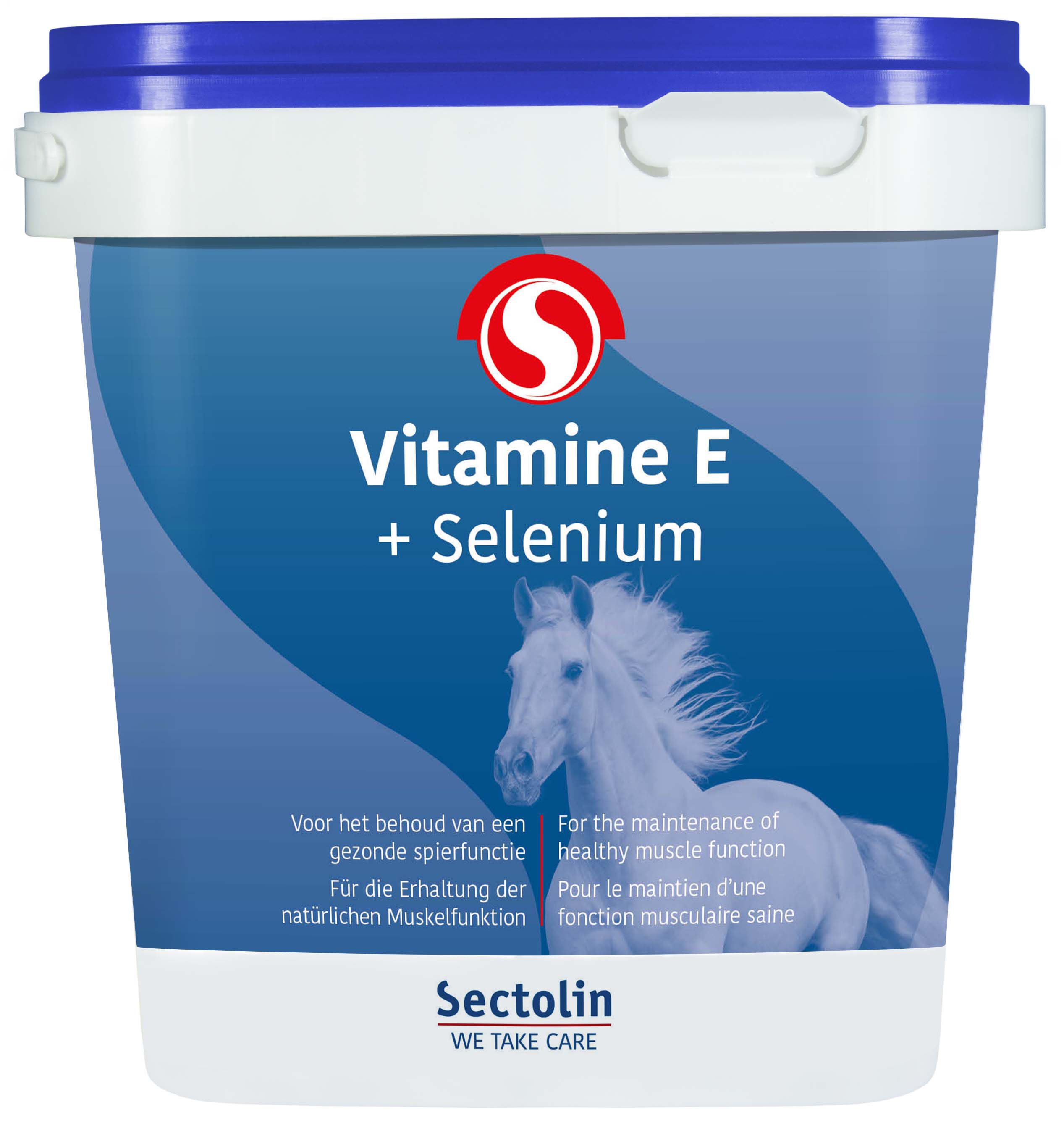 Sectolin Vitamine E + Selenium Poeder - Vitaminensupplement Paard - 1 Kilogram - Emmer Sectolin Vitamine E + Selenium Poeder - Vitaminensupplement Paard - 1 Kilogram - Emmer