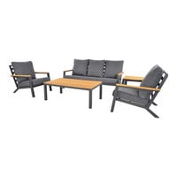 Lesli Living Donnan - Loungeset - Antraciet - 1x175x1 cm