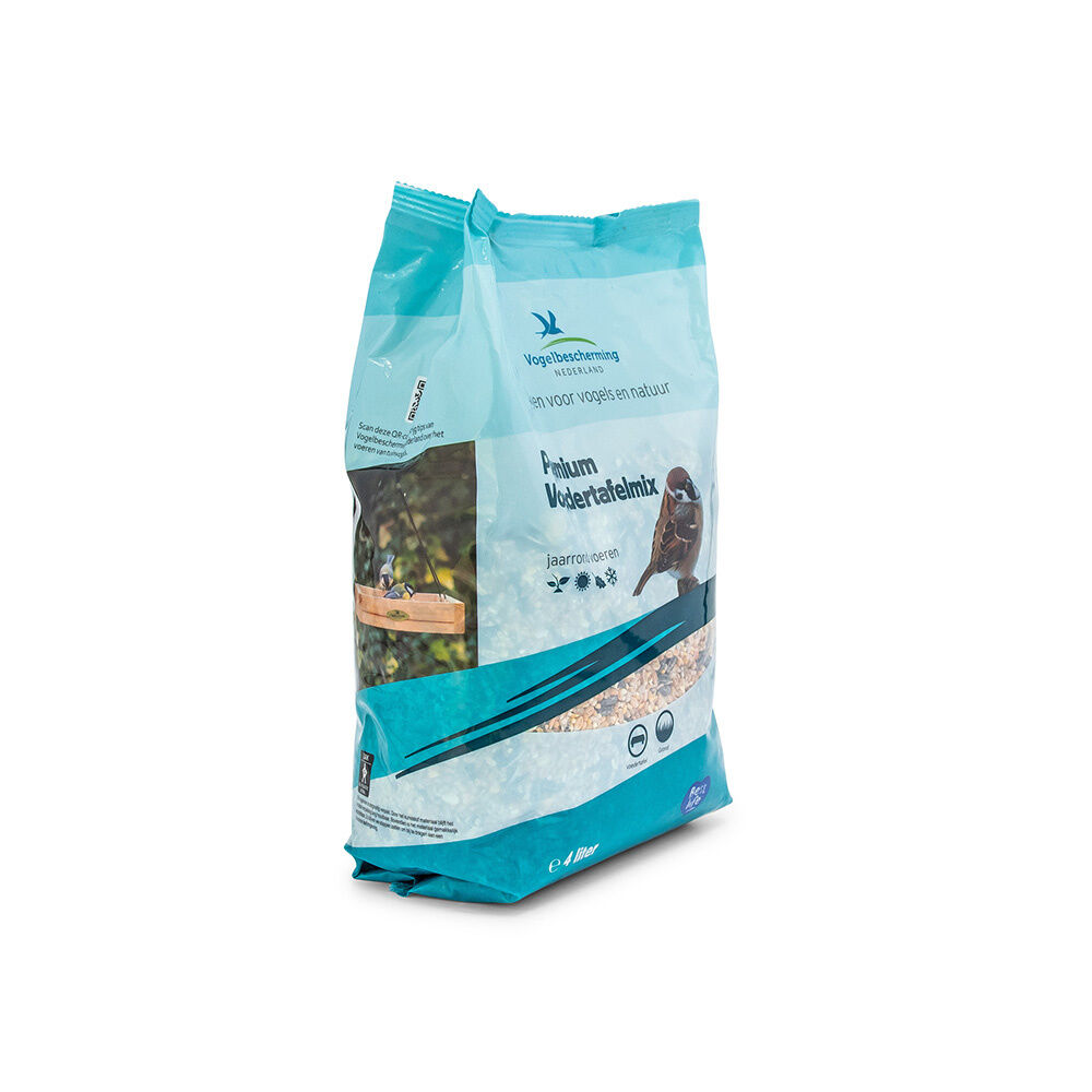 Vogelbescherming Premium Voedertafelmix - Tuinvogelvoer - 4 Liter - Voedertafelmix