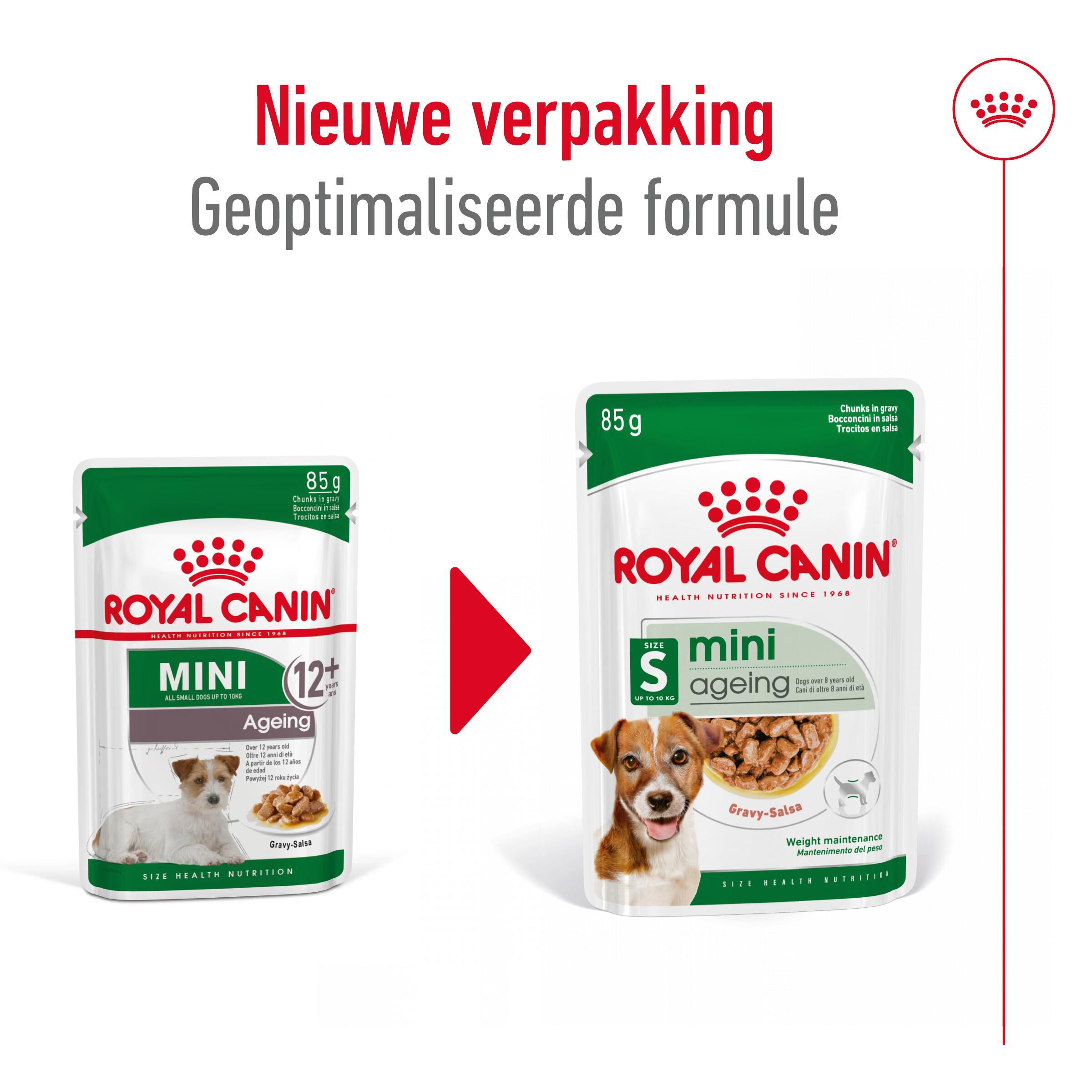 Royal Canin Mini Ageing - Hondenvoer - 12x85 gram - 1020 Gram - gevogelte