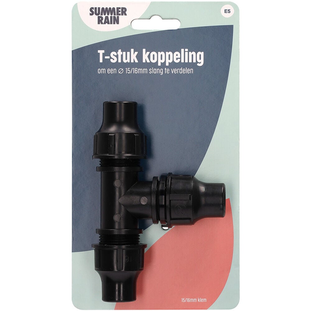 SummerRain klemverbinding - T-Stuk koppeling - 16 mm