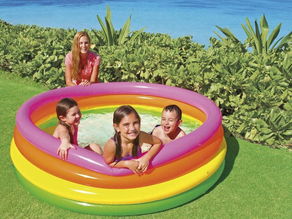 Intex Kleuren 4 rings - Zwembad - Diverse kleuren - 46x31x10 cm - 168 cm