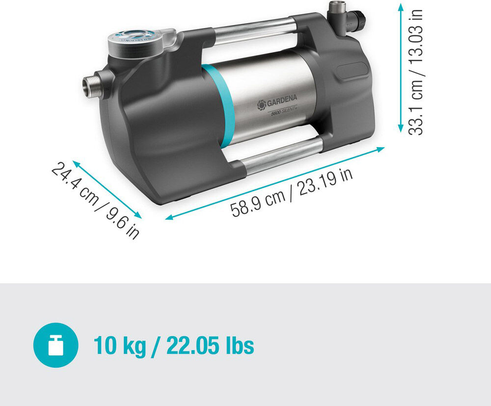 Gardena 5600 Silent+ - Beregeningspomp - 5600 l/u