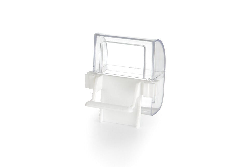 Beeztees - Drink en Voerbak Transparant - Wit Beeztees - Drink en Voerbak Transparant - Wit