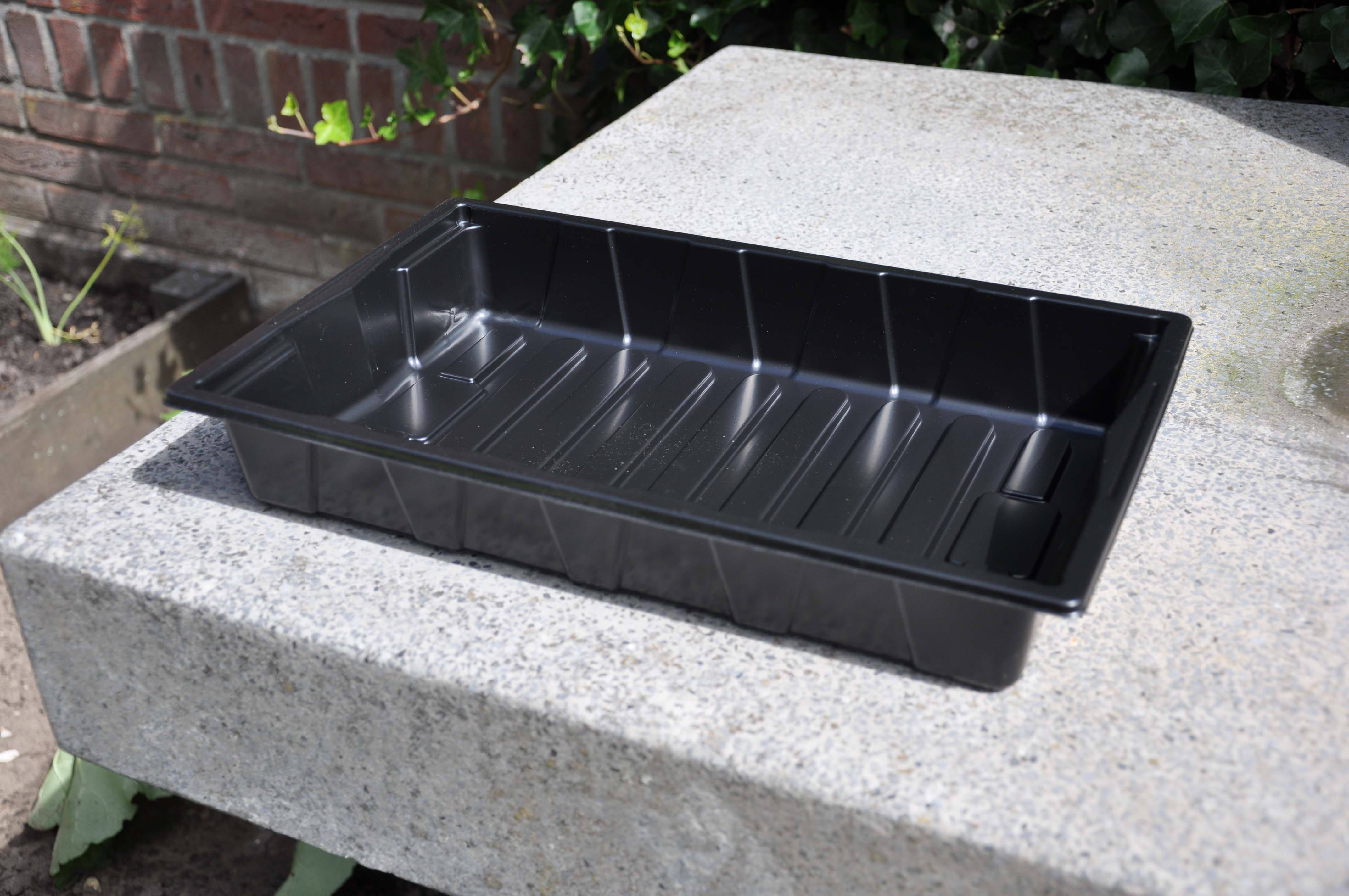 SLIM KWEKEN Zaaibak 'seed tray' 12 stuks - Kas accessoires - Zwart - 5.5x37.5x25 cm