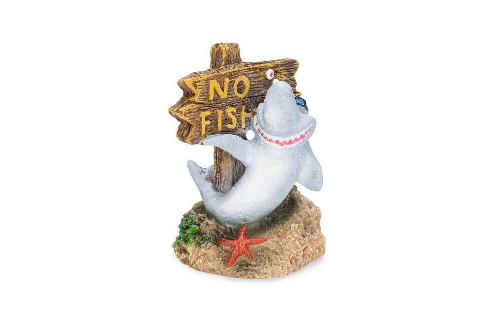Beeztees No Fishing Haai - Aquarium Ornament