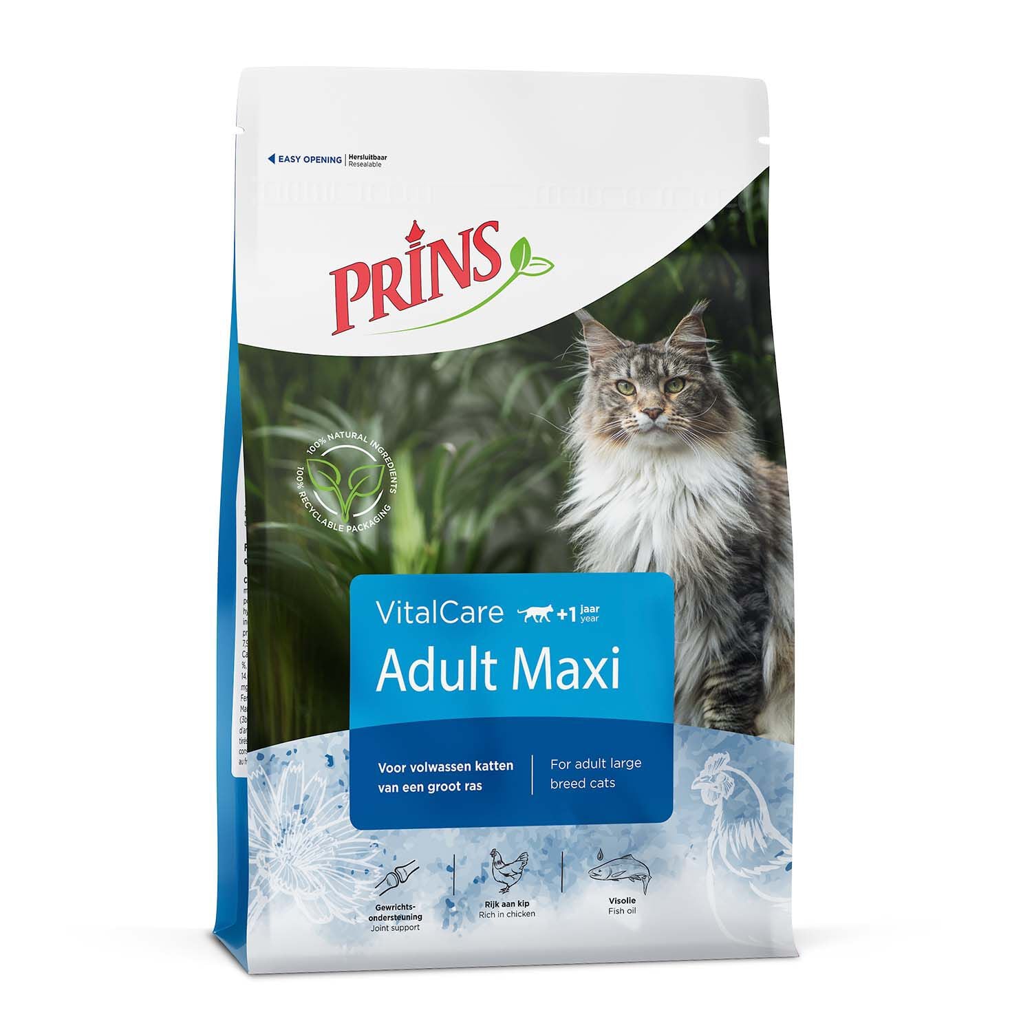 Prins VitalCare Adult Maxi - Kattenvoer - 10 Kilogram - gevogelte Prins VitalCare Adult Maxi - Kattenvoer - 10 Kilogram - gevogelte
