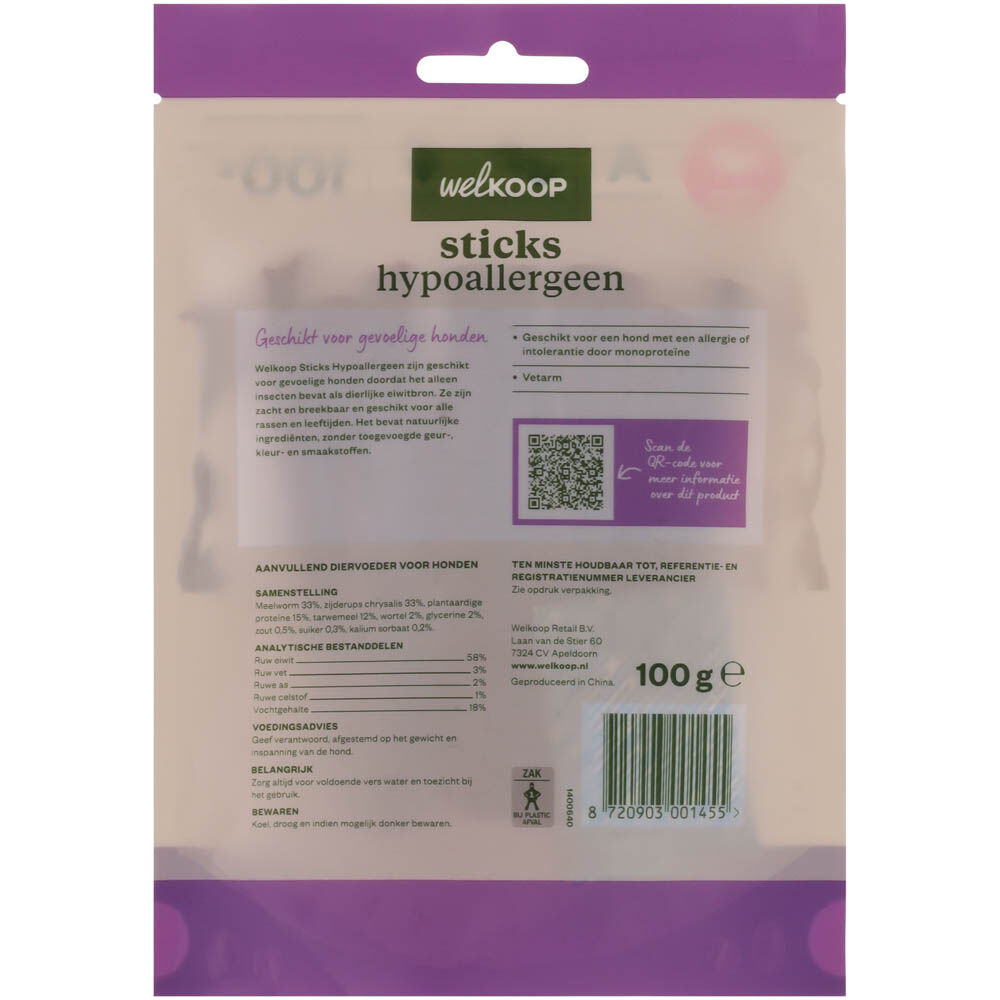 Welkoop - Strips Hypoallergeen - 100 Gram - insecten