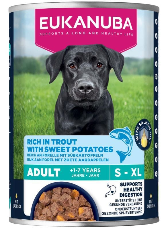 Eukanuba Adult Paté  - Hondenvoer - 400 Gram - forel