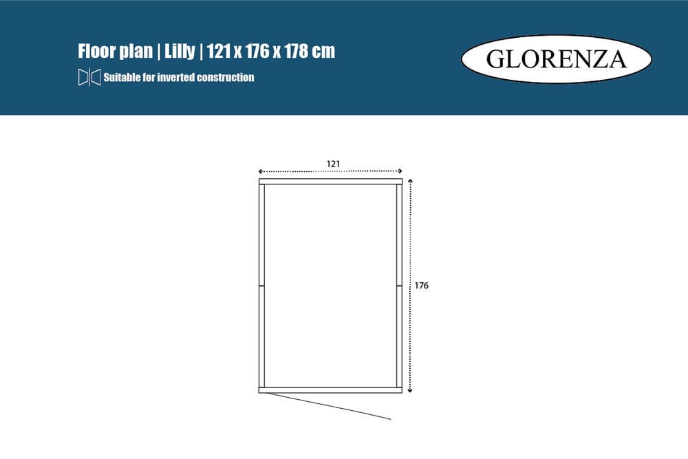 Glorenza Lilly - Kattenren - Antraciet - 178x176x121 cm