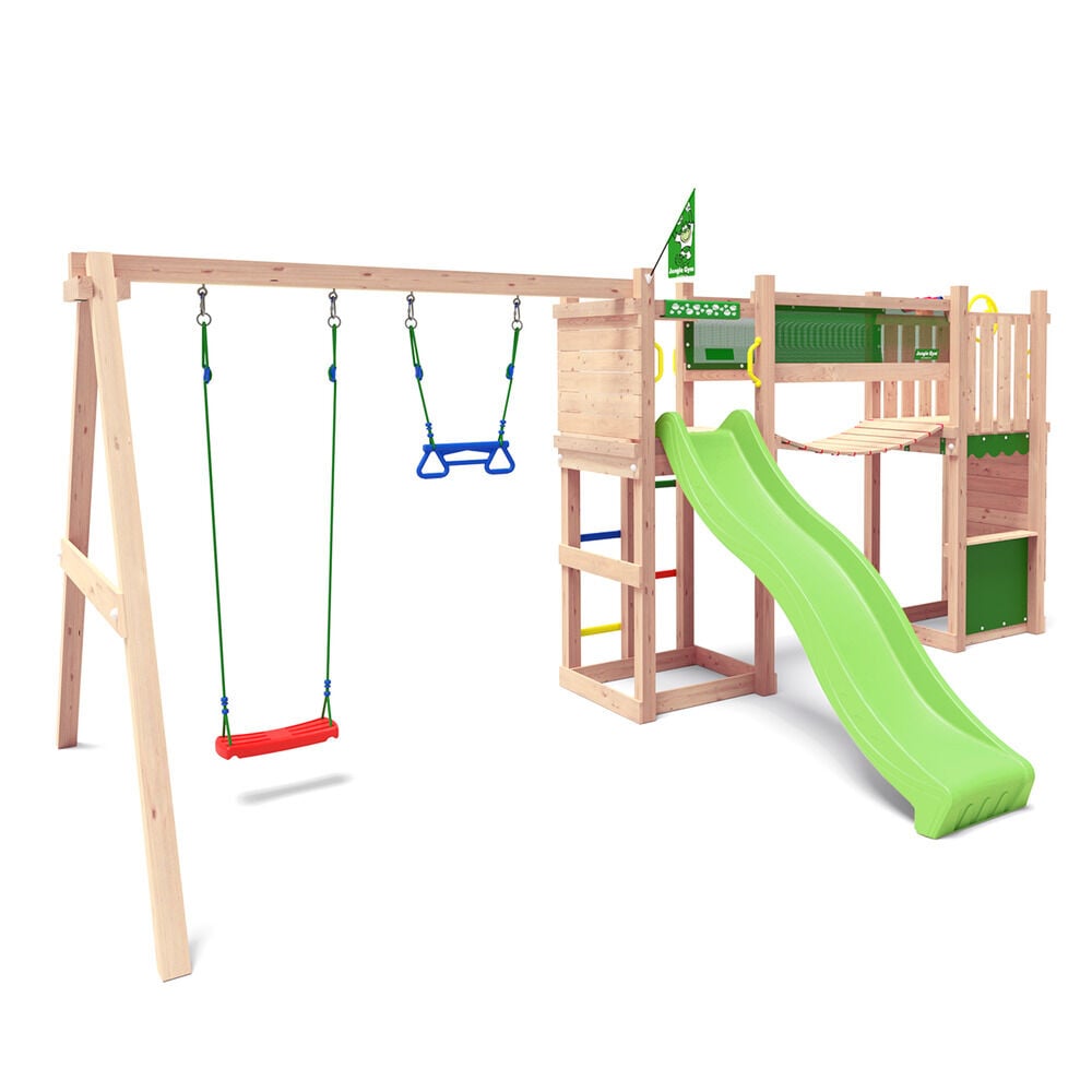 Jungle Gym Raufoss Douglas - Speeltoestel - Licht groen - Douglas hout Jungle Gym Raufoss Douglas - Speeltoestel - Licht groen - Douglas hout